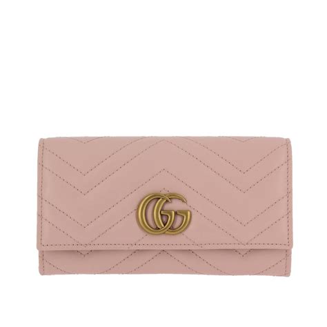 portafogli gucci rosa|gucci portafogli donna.